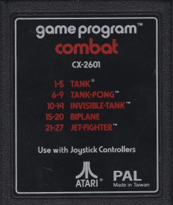 ATARI CX-2601 combat cartridge