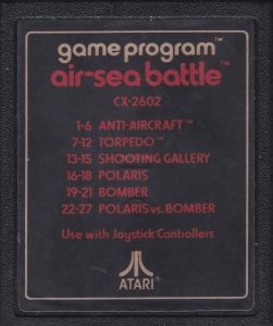 ATARI CX-2602 air-sea battle cartridge