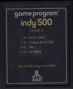 ATARI CX-2611-P indy 500 cartridge