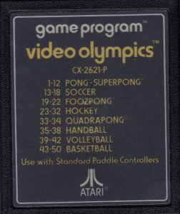 ATARI CX-2621-P video olympics cartridge