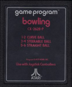 ATARI CX-2628-P bowling cartridge