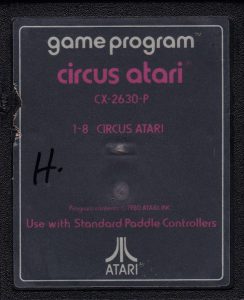 ATARI CX-2630-P circus atari cartridge