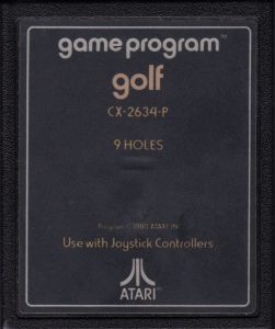 ATARI CX-2634-P golf cartridge