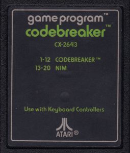 ATARI CX-2643 codebreaker cartridge