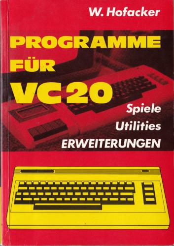 Hofacker Nr. 141 - Programme fuer VC 20